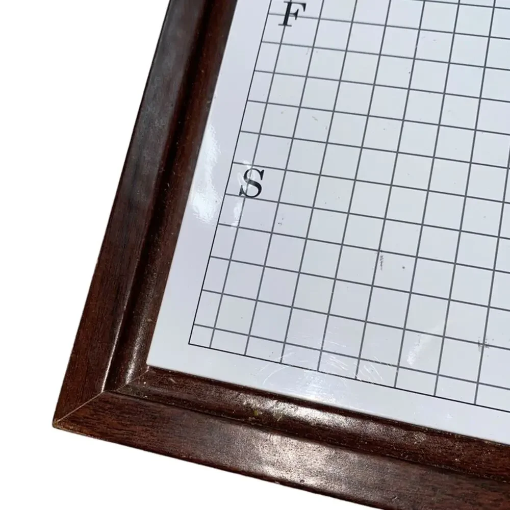 Dry Erase Weekly Planner Board Magnetic Memo Board Wood‎ Frame 13.5